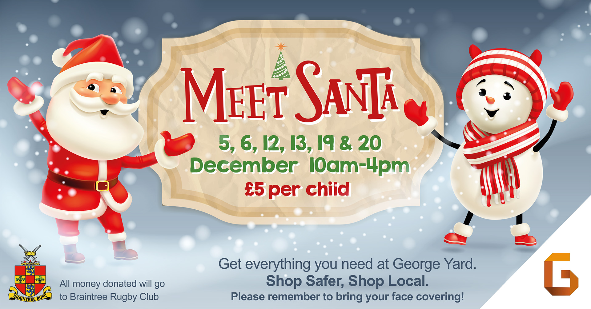Meet Santa at George Yard Shopping Centre Christmas Event in