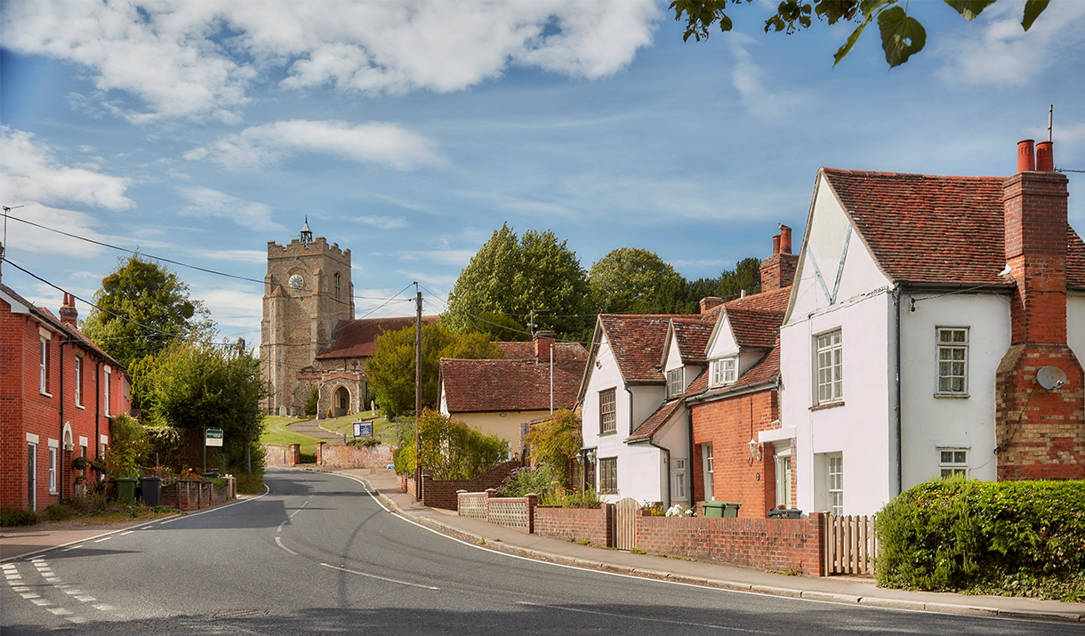 Sible Hedingham Village in Essex, Halstead Essex