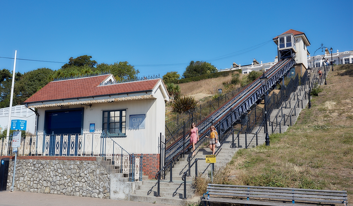 Southend Cliff Lift Historic Site in SouthendonSea, SouthendonSea Essex